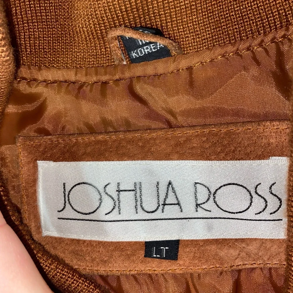 Seude Leather Bomber Jacket - Picture 9 of 13